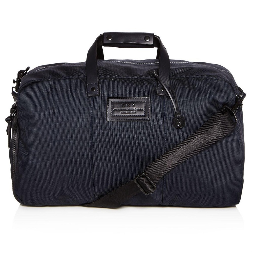 Men's Blue Croc Embossed Ballistic Nylon DuffelBag